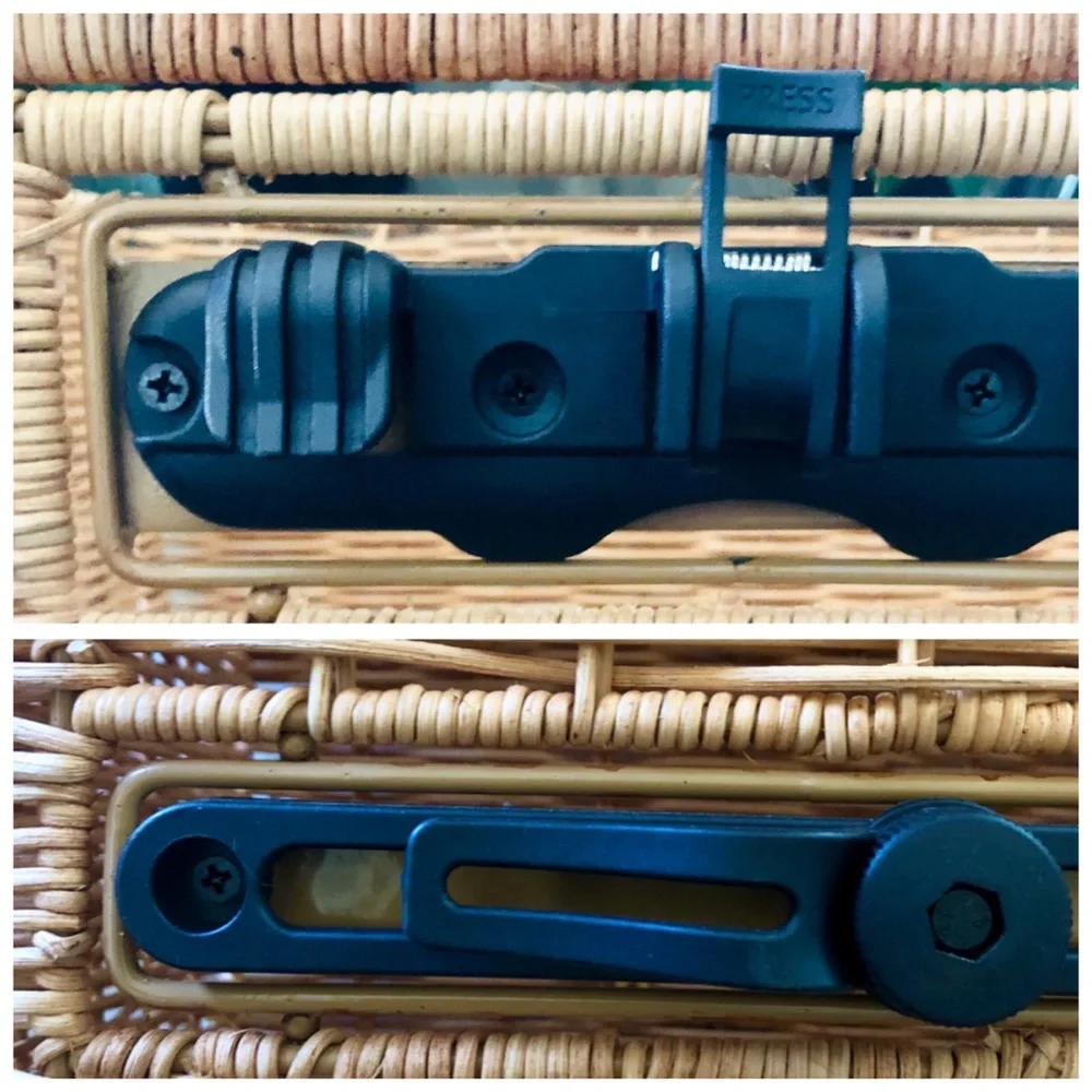 Wicker Bicycle Rear Basket, Proper Velo Quick Release Bike Pannier (Seconds)